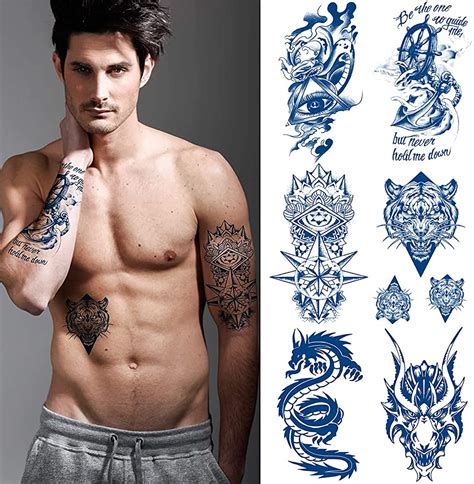 mens temporary tattoo